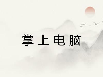 掌上电脑