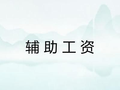 辅助工资