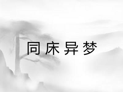 同床异梦