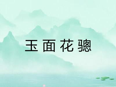 玉面花骢