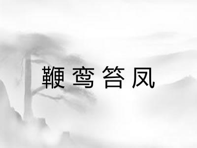 鞭鸾笞凤