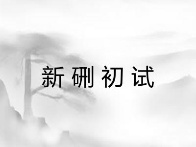 新硎初试