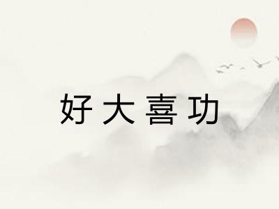 好大喜功