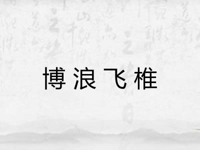 博浪飞椎
