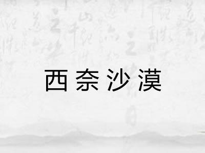 西奈沙漠