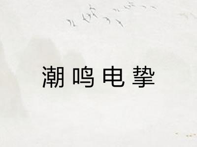 潮鸣电挚