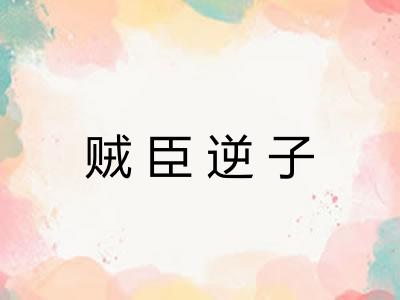 贼臣逆子