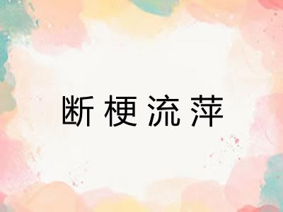 断梗流萍