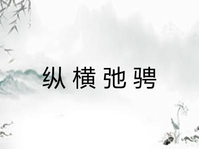 纵横弛骋