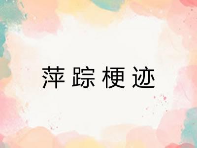 萍踪梗迹
