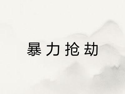 暴力抢劫