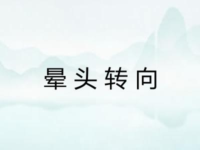 晕头转向