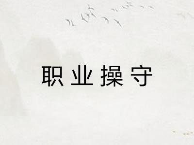 职业操守