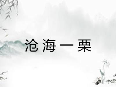 沧海一栗