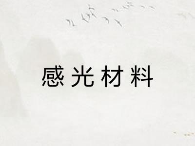 感光材料
