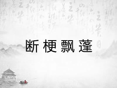 断梗飘蓬