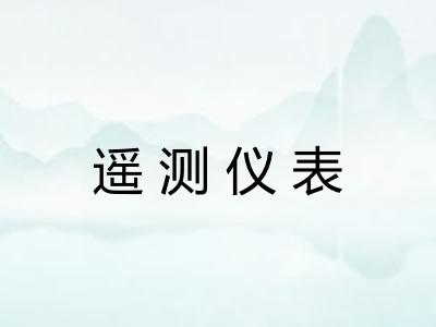 遥测仪表