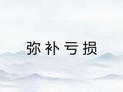 弥补亏损