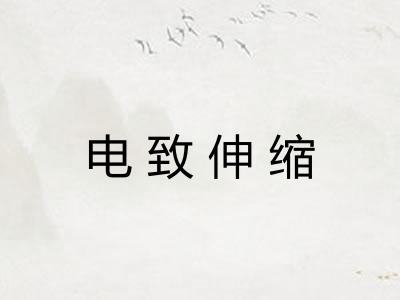电致伸缩