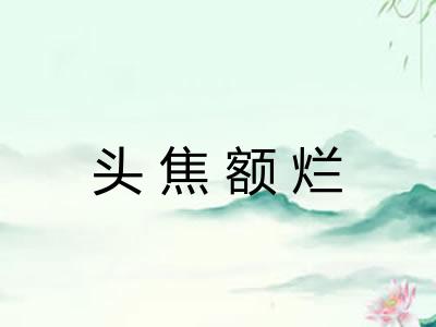 头焦额烂