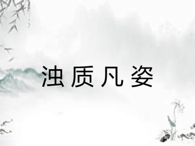 浊质凡姿