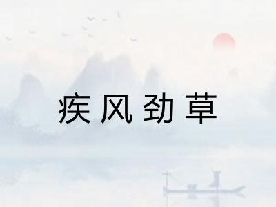 疾风劲草