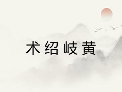 术绍岐黄