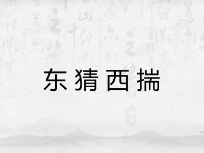 东猜西揣