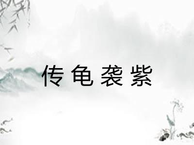 传龟袭紫