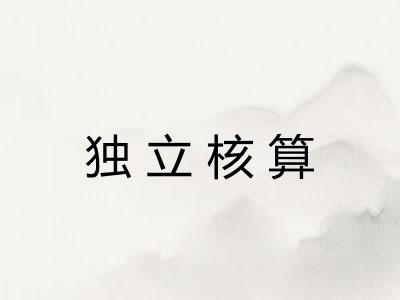 独立核算