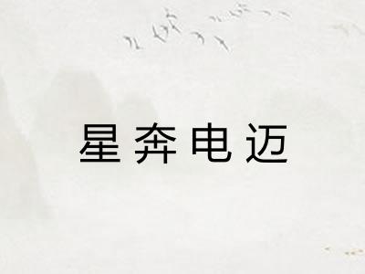 星奔电迈