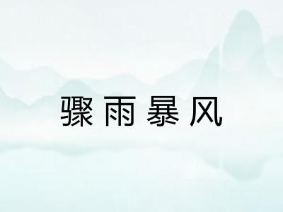骤雨暴风