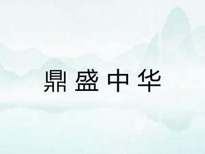 鼎盛中华
