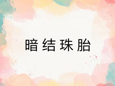 暗结珠胎