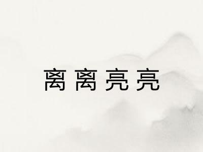 离离亮亮