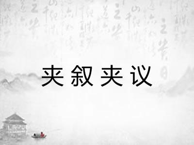 夹叙夹议