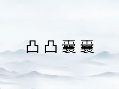 凸凸囊囊