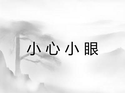 小心小眼