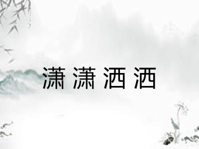 潇潇洒洒