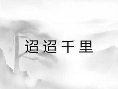 迢迢千里