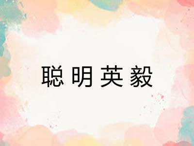 聪明英毅