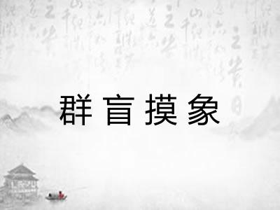 群盲摸象