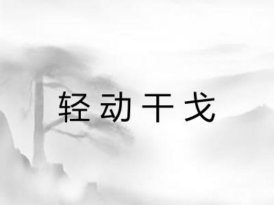 轻动干戈