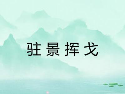 驻景挥戈