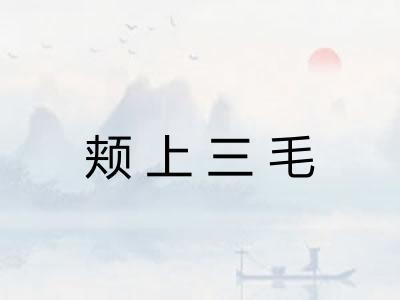 颊上三毛