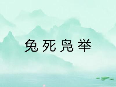 兔死凫举