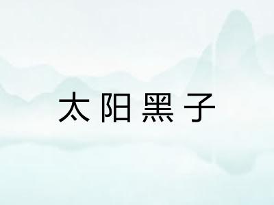 太阳黑子