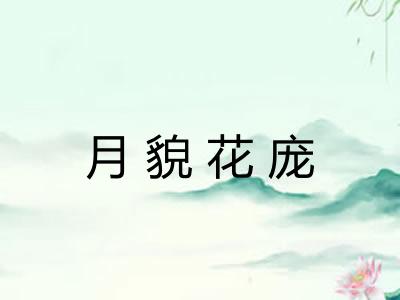 月貌花庞