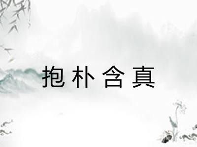 抱朴含真