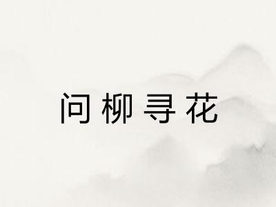 问柳寻花